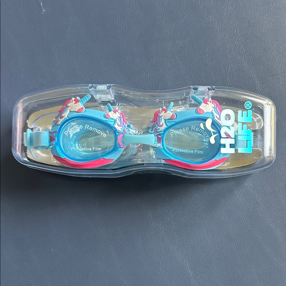 H2O Life Kids' Blue Unicorn Swim Goggles
